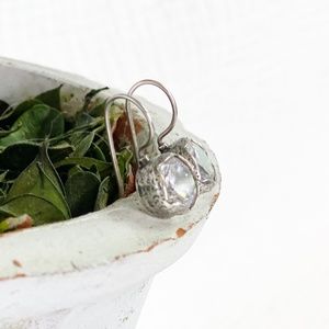 Silpada 9.25 CZ gem stone earrings